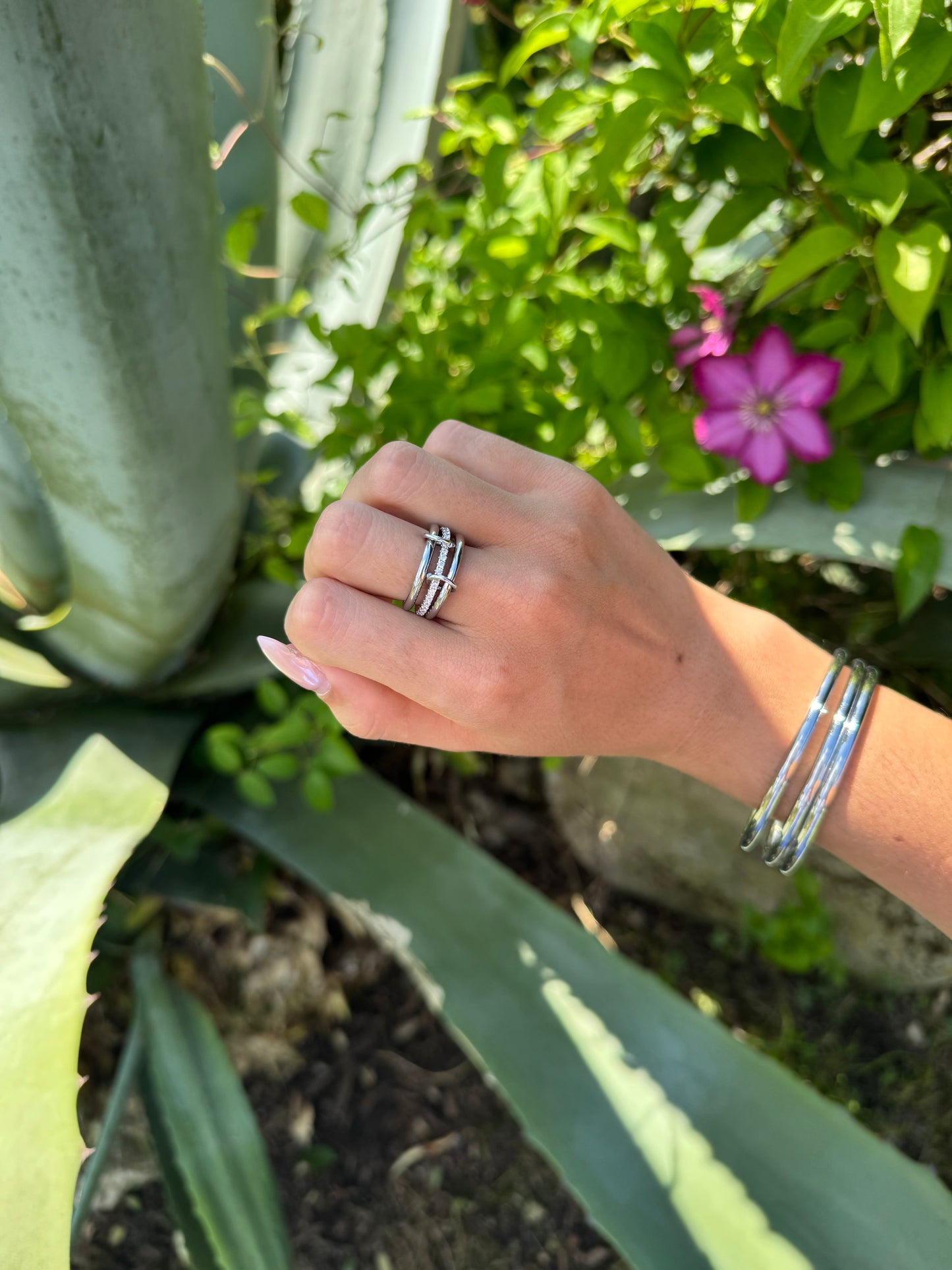 Bague multi-anneaux Silver