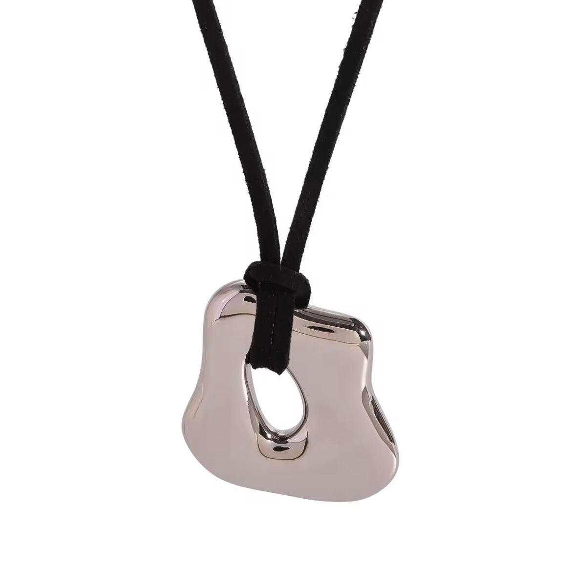 Collier Asymétrique argenté
