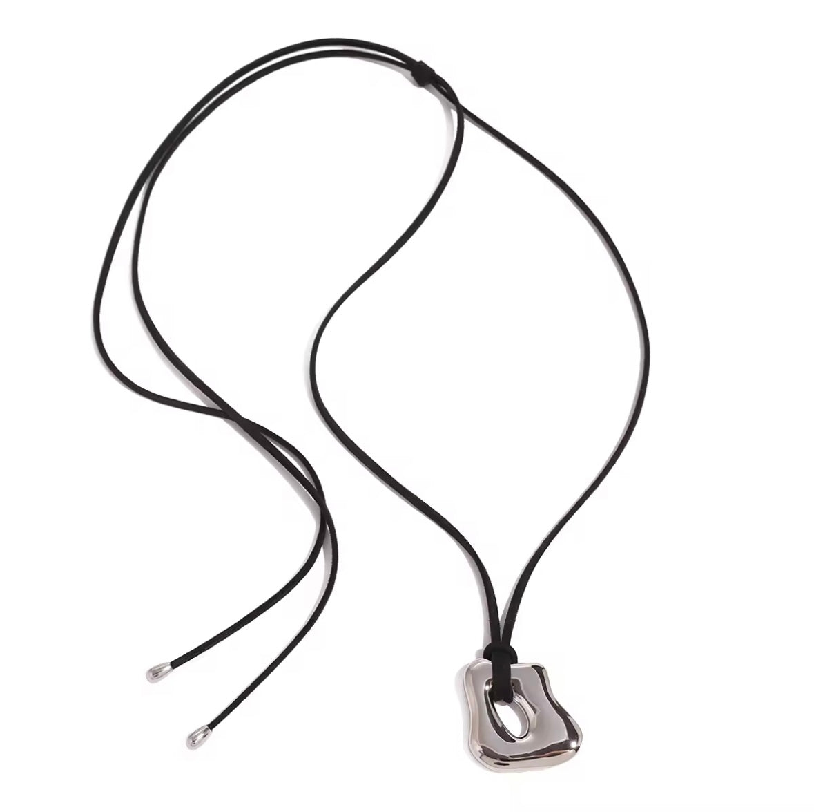 Collier Asymétrique argenté
