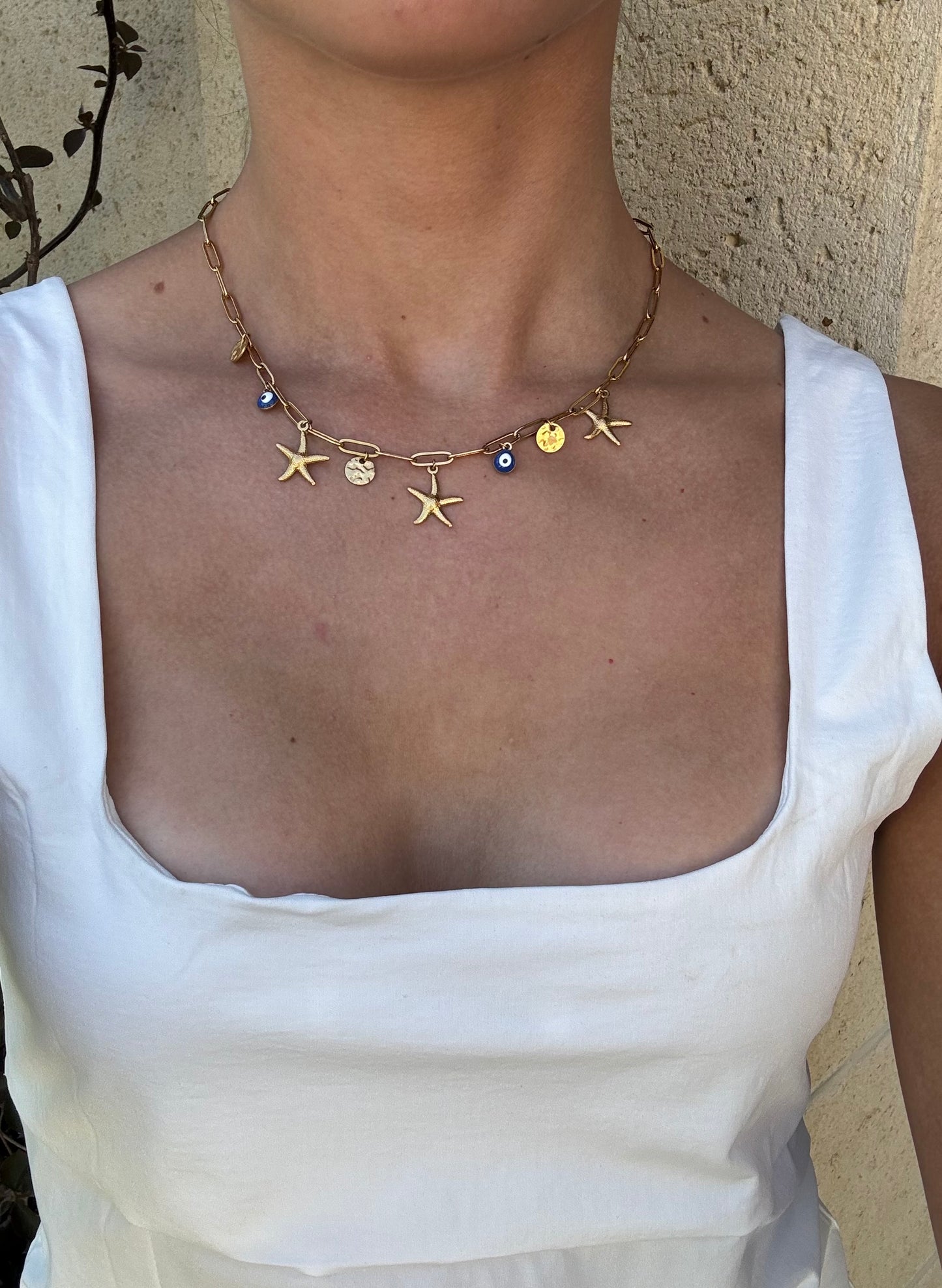 Mykonos Charm-Halskette