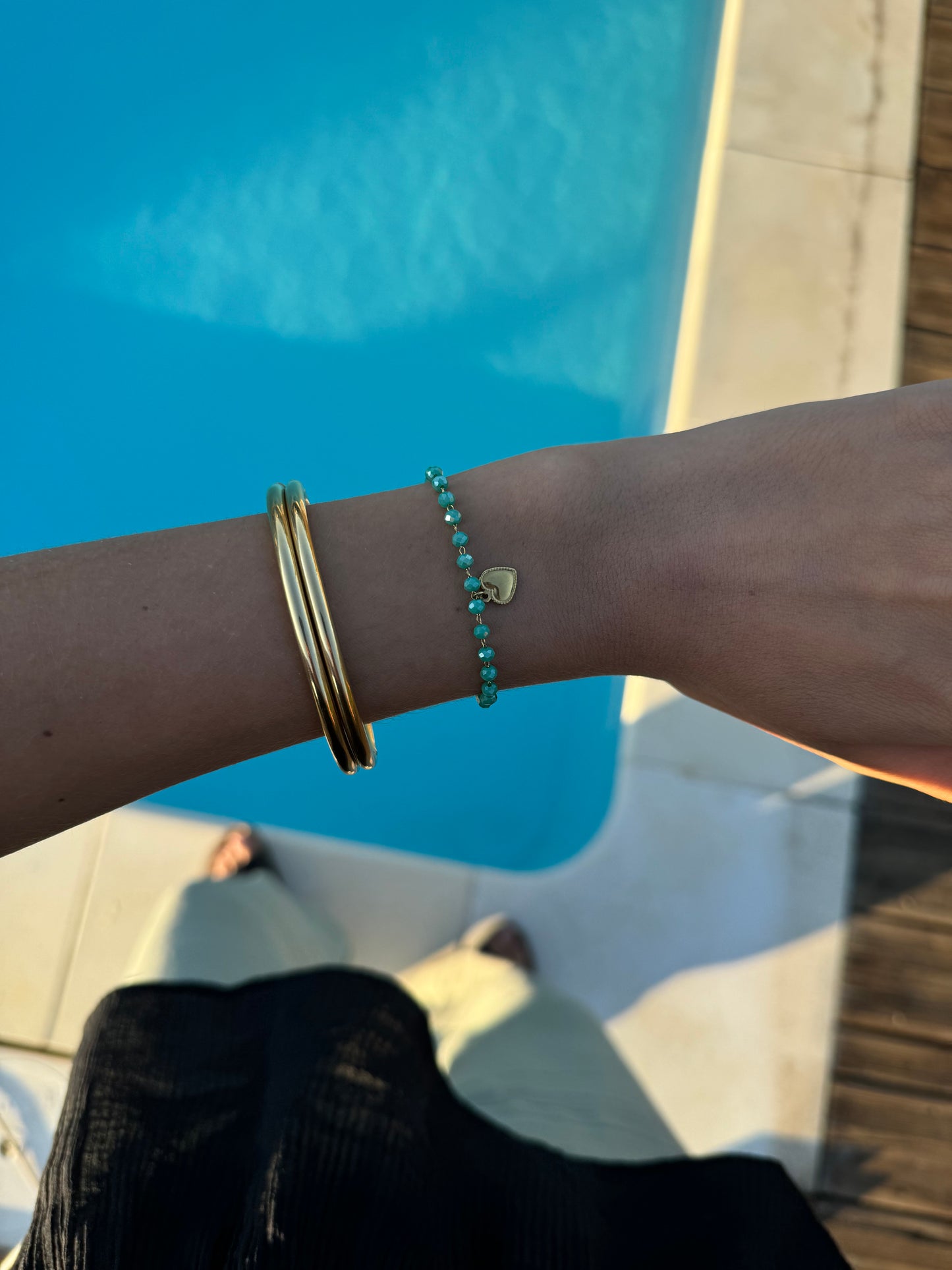 Grünes Calypso-Armband