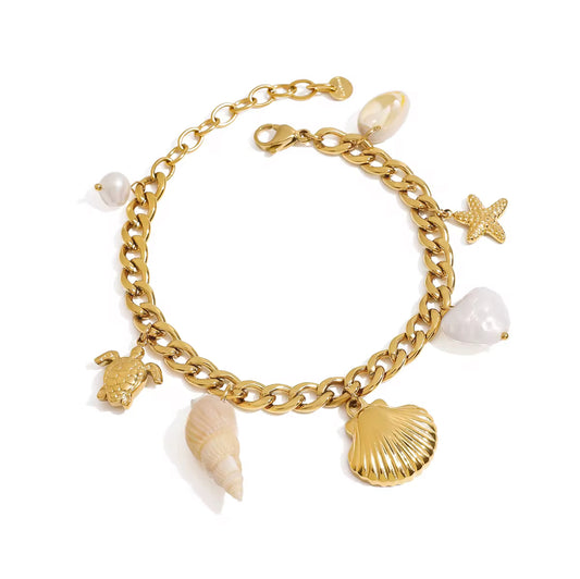 Bracelet à charms Océan