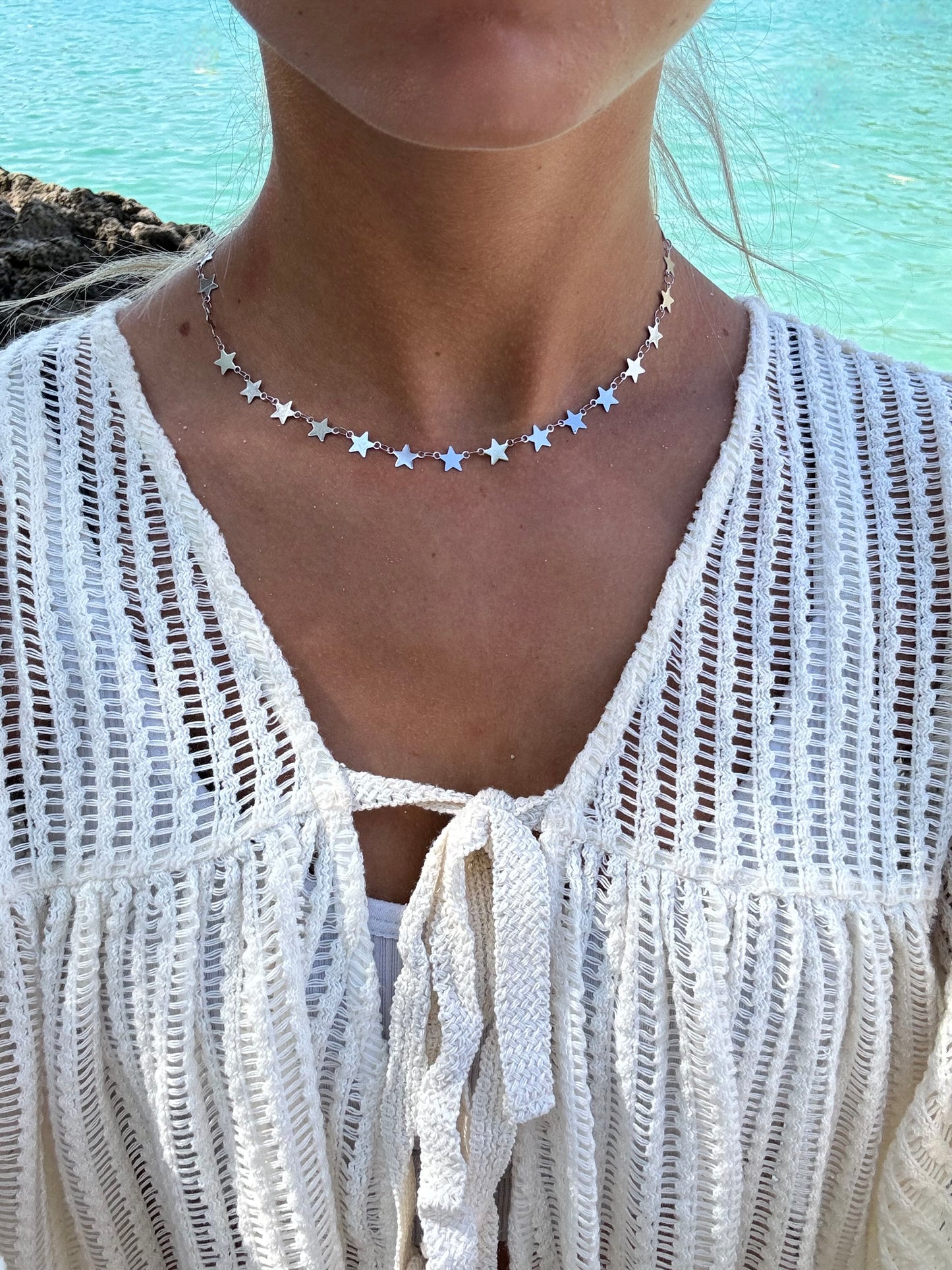 Collier Maya argenté