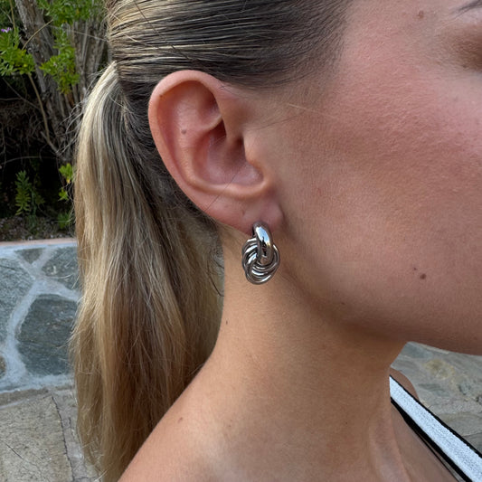 Boucles Divina argentés
